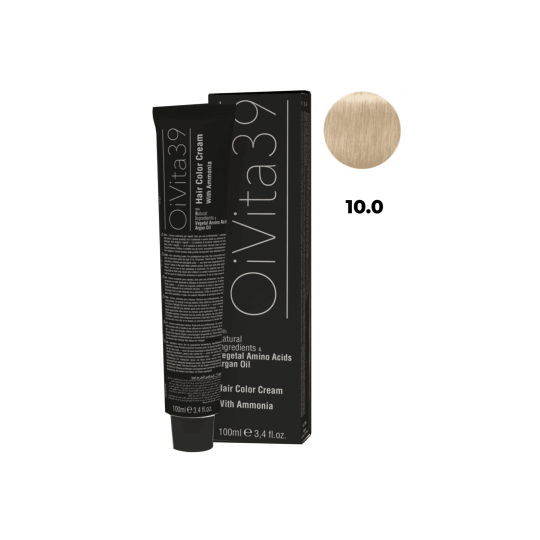 OiVita39 Krem koloryzujący do włosów z amoniakiem 10.0, 100 ml