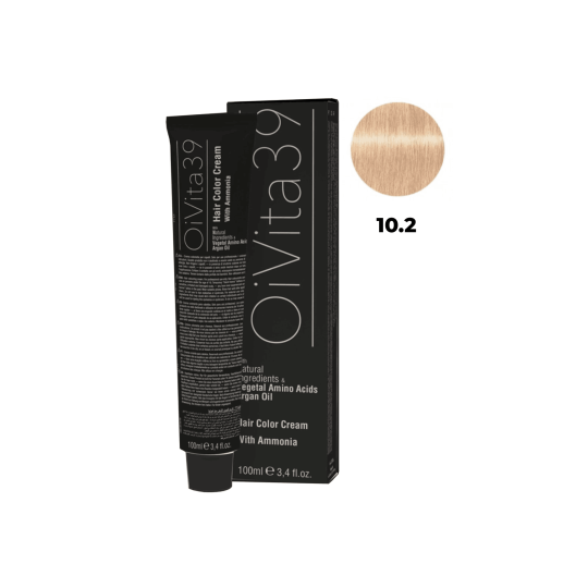OiVita39 Krem koloryzujący do włosów z amoniakiem 10.2, 100 ml
