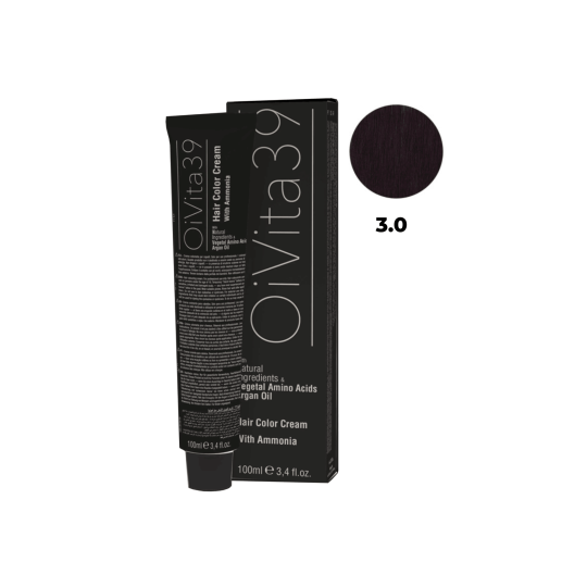 OiVita39 Krem koloryzujący do włosów z amoniakiem 3.0, 100 ml
