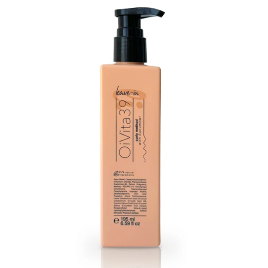 Krem bez spłukiwania do włosów kręconych OiVita39 Leave-In CurlyMethod 200 ml