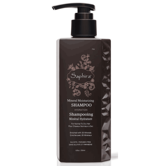 Шампунь для зволоження волосся мінеральний Saphira Mineral Moisturizing Shampoo 250 мл