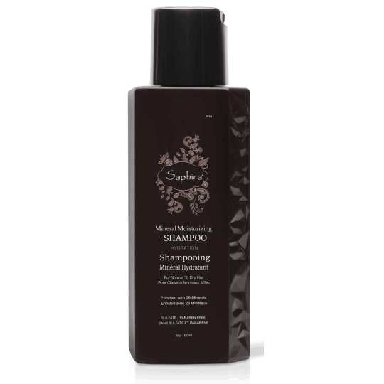 Шампунь для зволоження волосся мінеральний Saphira Mineral Moisturizing Shampoo 90 мл