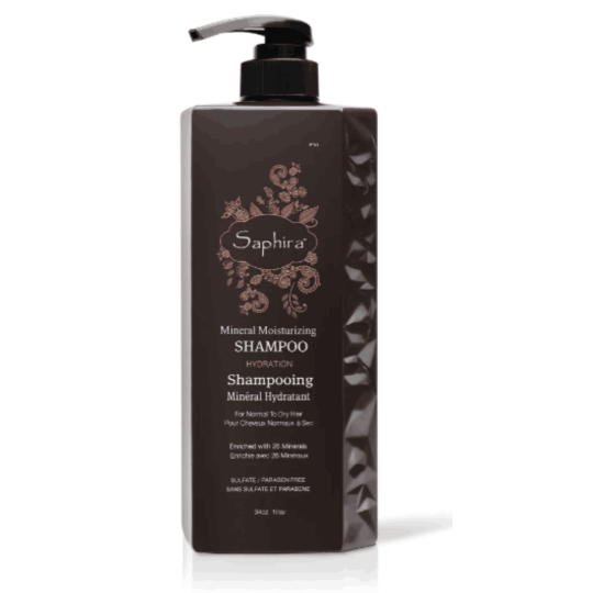 Шампунь для зволоження волосся мінеральний Saphira Mineral Moisturizing Shampoo 1000 мл