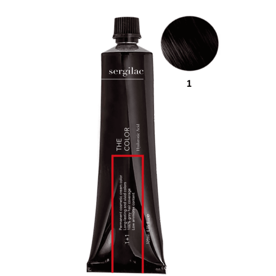 SERGILAC 1 krem ​​do farbowania włosów, 120 ml