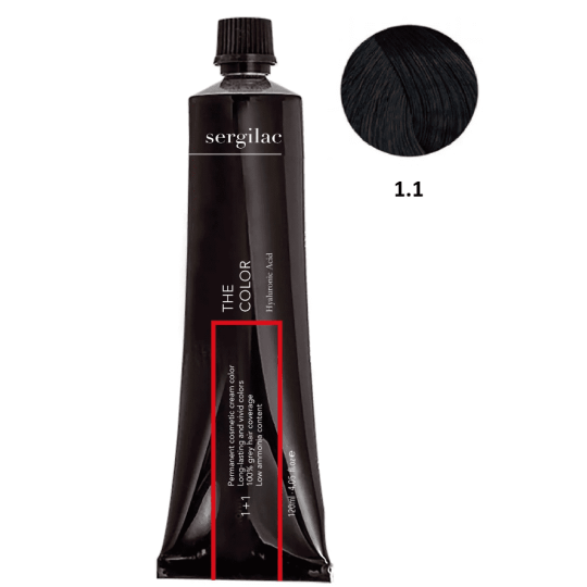 SERGILAC 1.1 krem ​​do farbowania włosów, 120 ml