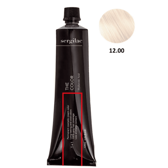 SERGILAC 12.00 krem ​​do farbowania włosów, 120 ml