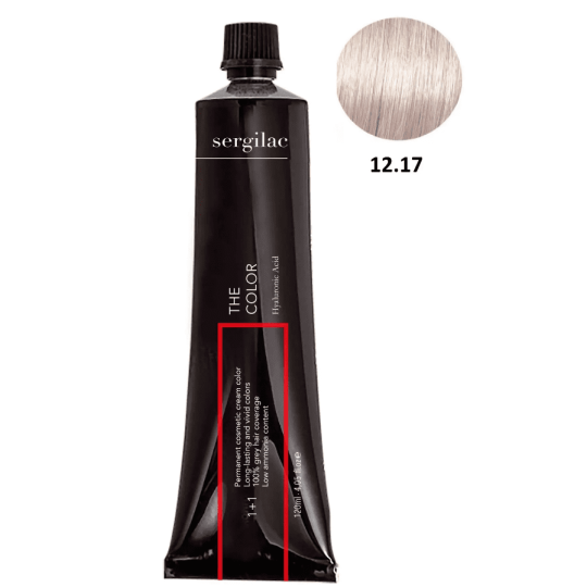 SERGILAC 12.17 krem ​​do farbowania włosów, 120 ml