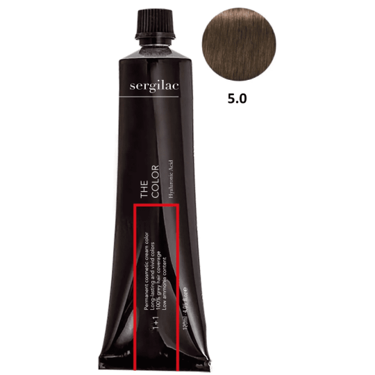 SERGILAC 5.0 krem ​​do farbowania włosów, 120 ml