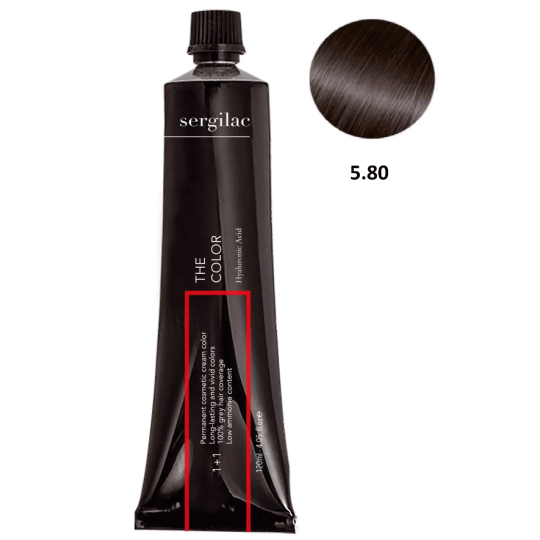 SERGILAC 5.80 krem ​​do farbowania włosów, 120 ml