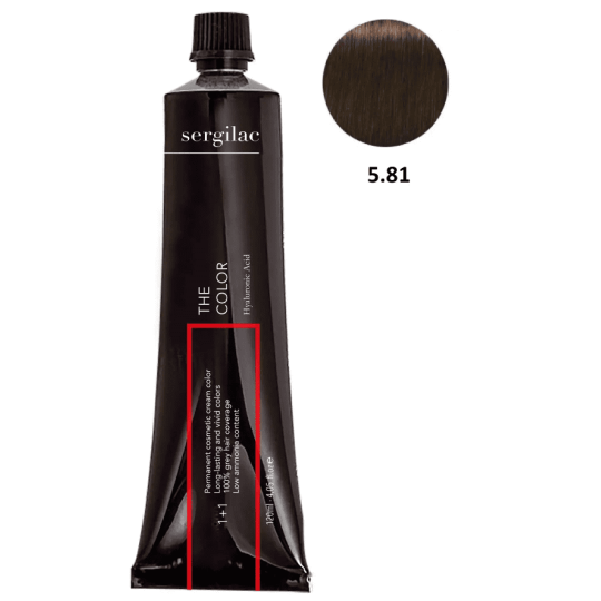 SERGILAC 5.81 krem ​​do farbowania włosów, 120 ml