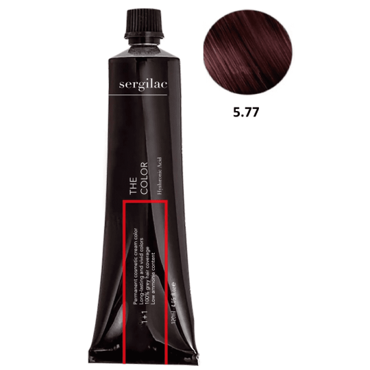 SERGILAC 5.77 krem ​​do farbowania włosów, 120 ml