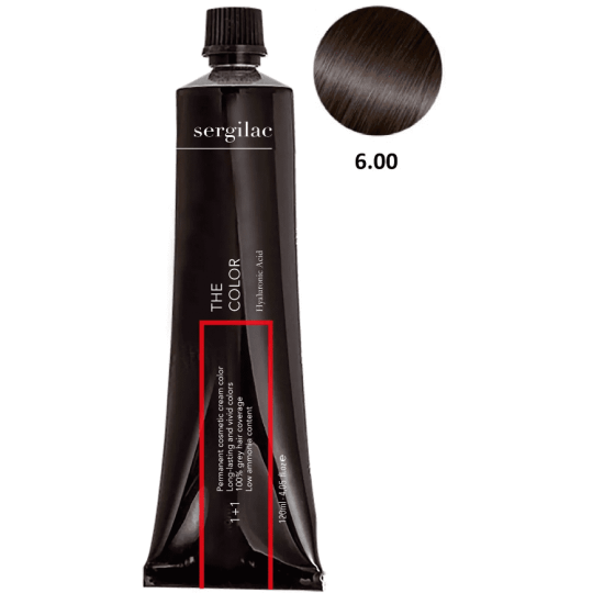 SERGILAC 6.00 krem ​​do farbowania włosów, 120 ml
