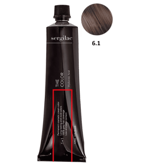 SERGILAC 6.1 krem ​​do farbowania włosów, 120 ml
