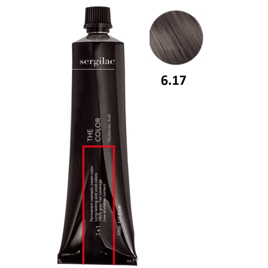 SERGILAC 6.17 krem ​​do farbowania włosów, 120 ml
