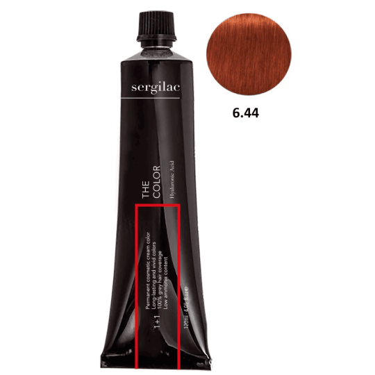 SERGILAC 6.44 krem ​​do farbowania włosów, 120 ml
