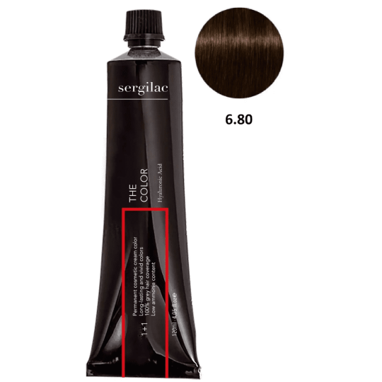 SERGILAC 6.80 krem ​​do farbowania włosów, 120 ml