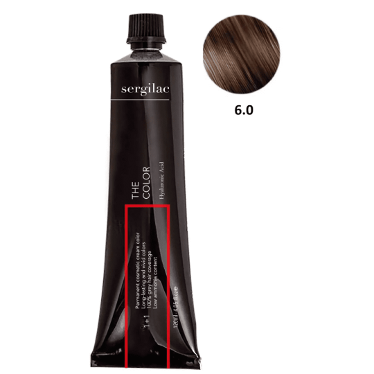 SERGILAC 6.0 krem ​​do farbowania włosów, 120 ml