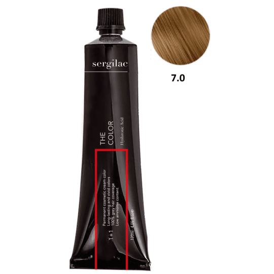 SERGILAC 7.0 krem ​​do farbowania włosów, 120 ml