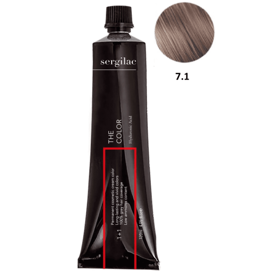 SERGILAC 7.1 krem ​​do farbowania włosów, 120 ml