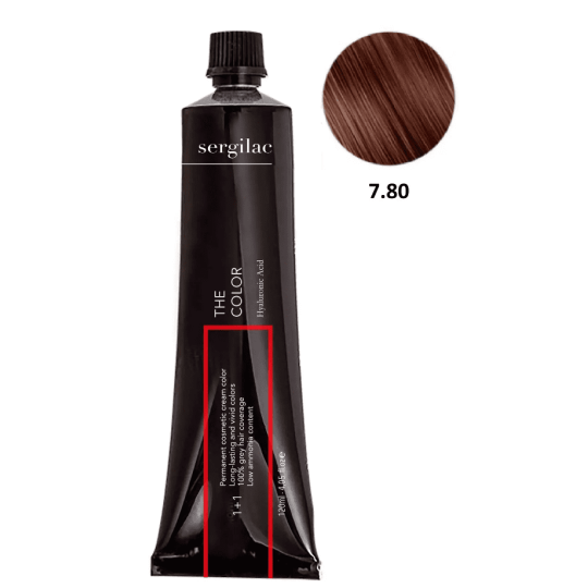 SERGILAC 7.80 krem ​​do farbowania włosów, 120 ml