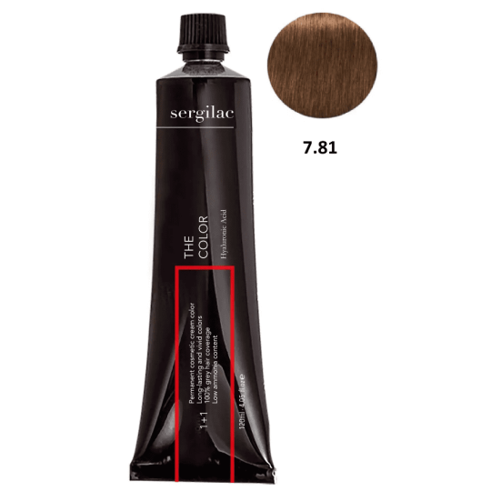 SERGILAC 7.81 krem ​​do farbowania włosów, 120 ml