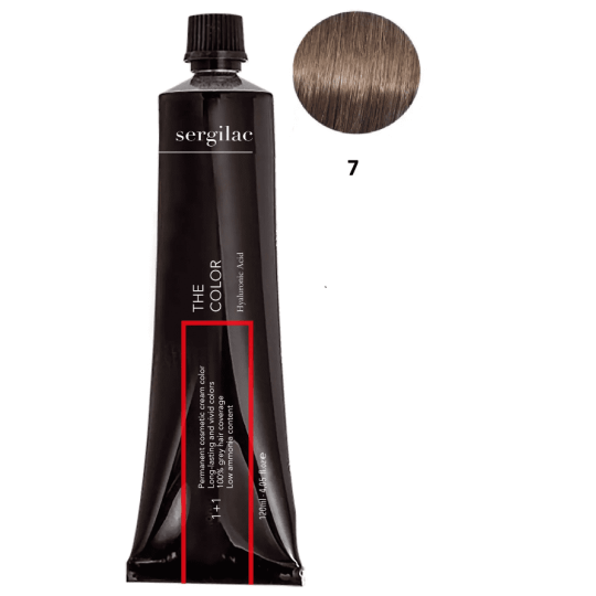 SERGILAC 7 krem ​​do farbowania włosów, 120 ml