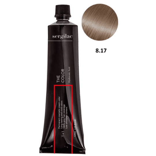 SERGILAC 8.17 krem ​​do farbowania włosów, 120 ml