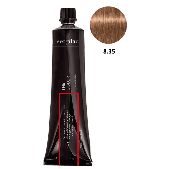 SERGILAC 8.35 krem ​​do farbowania włosów, 120 ml