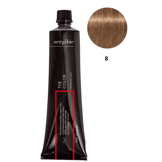 SERGILAC 8 krem ​​do farbowania włosów, 120 ml