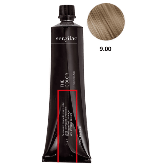 SERGILAC 9.00 krem ​​do farbowania włosów, 120 ml