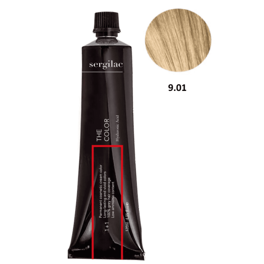 SERGILAC 9.01 krem ​​do farbowania włosów, 120 ml