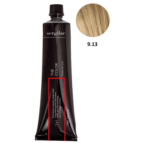 Krem ​​do farbowania włosów SERGILAC 9.13 120 ml